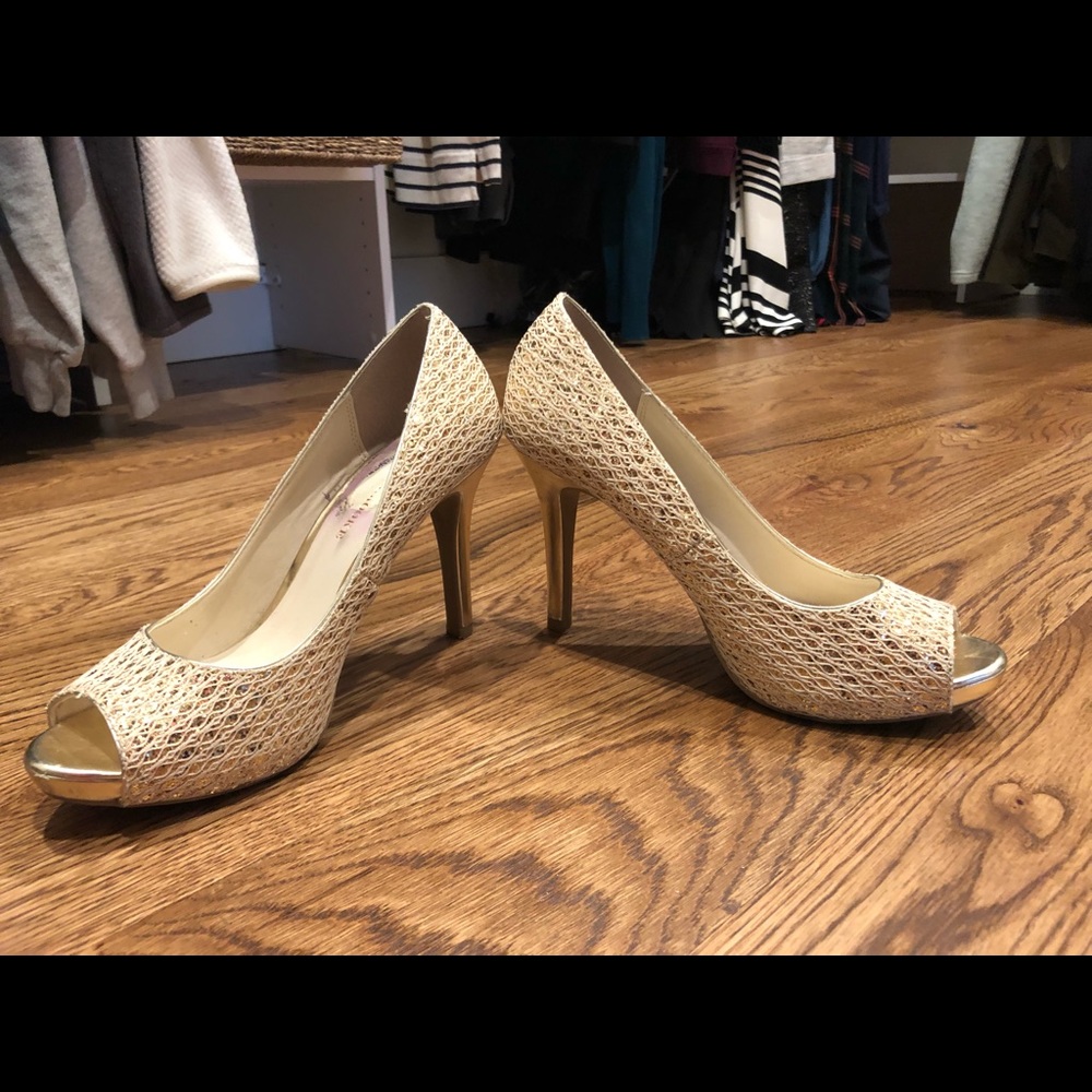 Gold Audrey Brook Heels